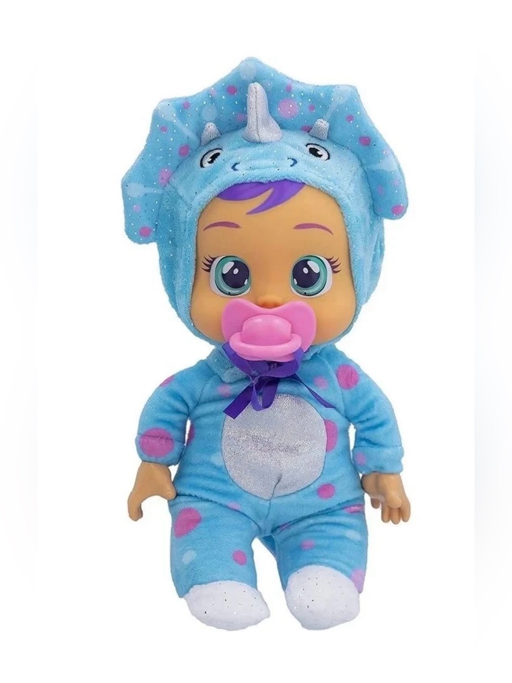 Cry Babies Tiny Cuddles - TINA the Triceratops - 9" Baby Doll